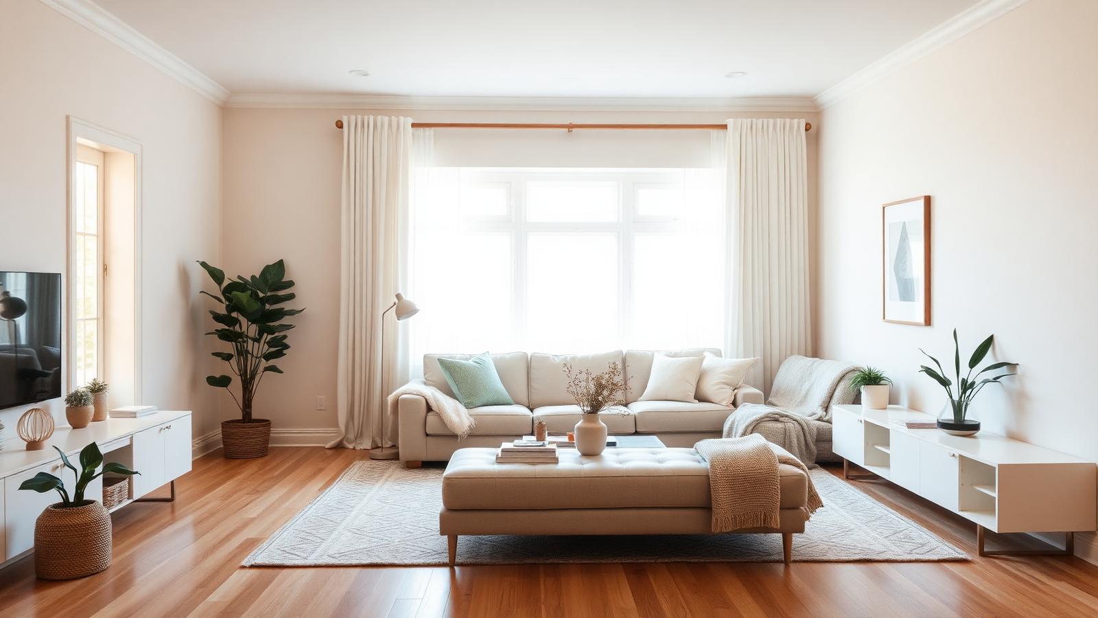 A bright, organized home after a successful transition